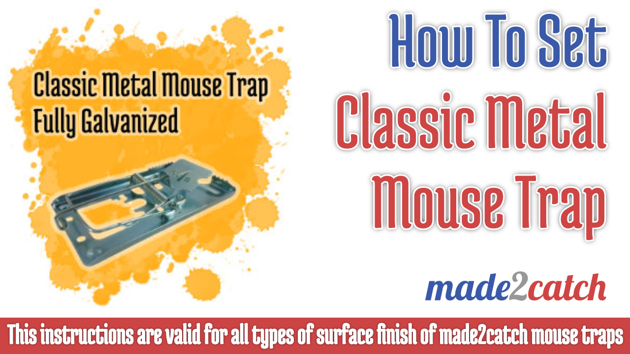 Amazon.com : Pack of 8 made2catch Classic Metal Mouse Traps Fully